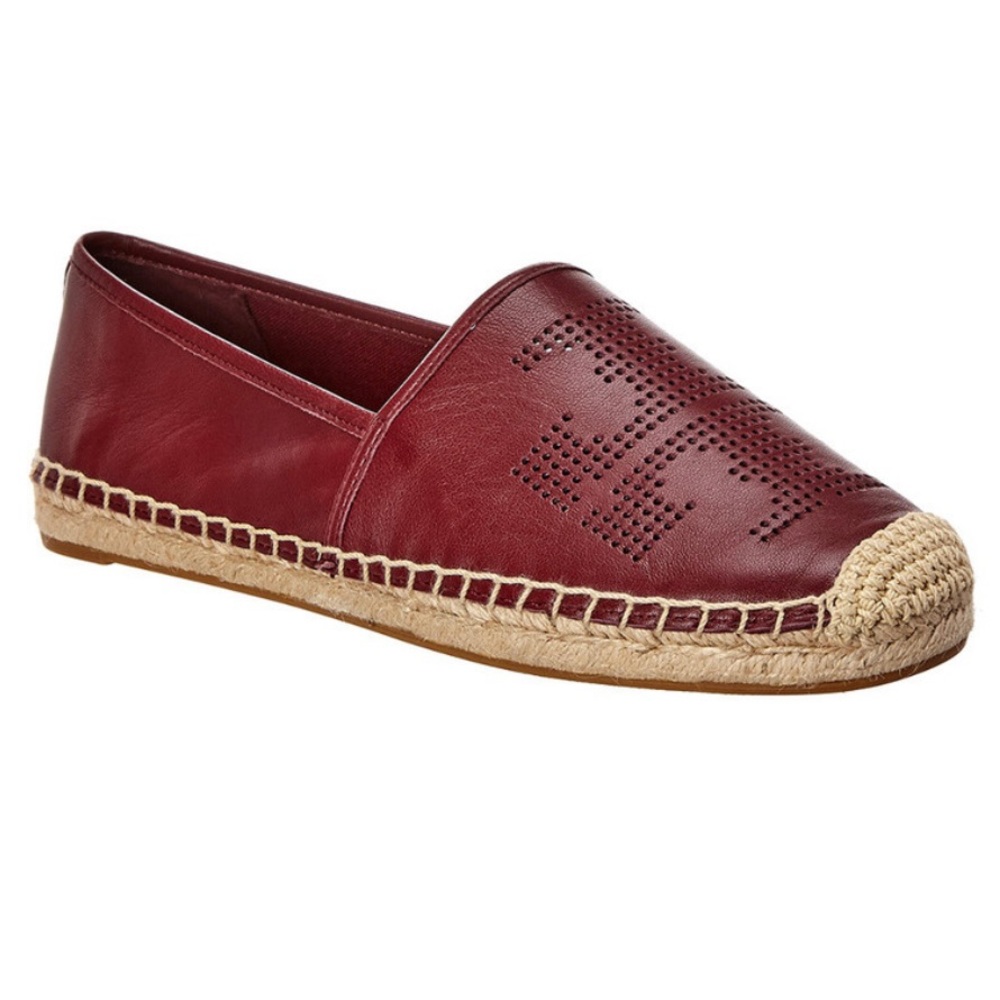 Tory Burch red logo espadrilles